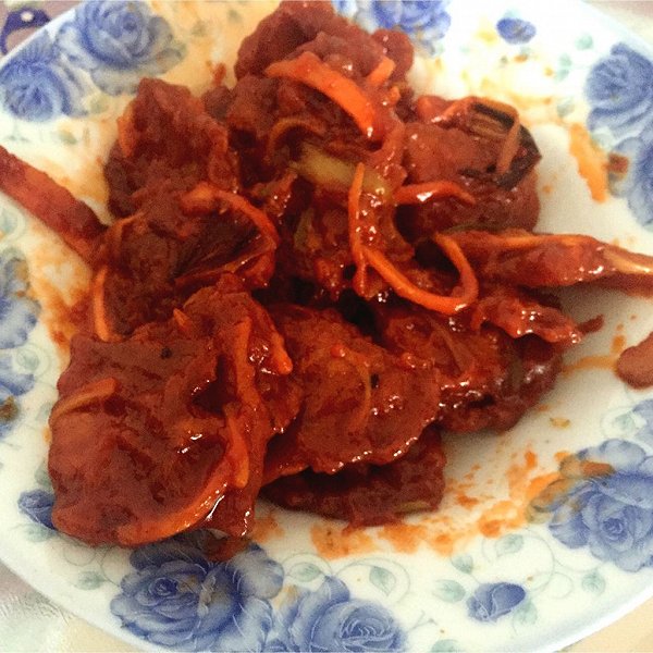 一黛的简单东北版锅包肉(番茄酱酸甜口味)做法