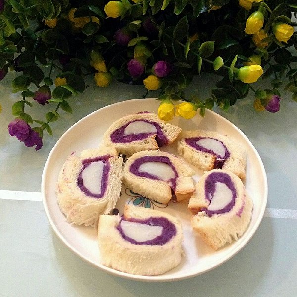 果儿家的酱园的紫薯山药吐司卷做法的学习成果