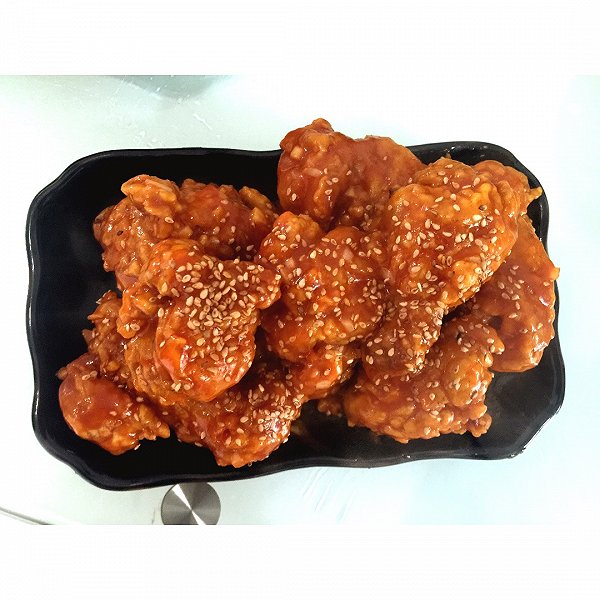 fancy小慧的香香脆脆甜甜辣辣的韩式炸鸡做法v炸鸡美食店图片