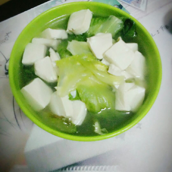 生菜豆腐汤