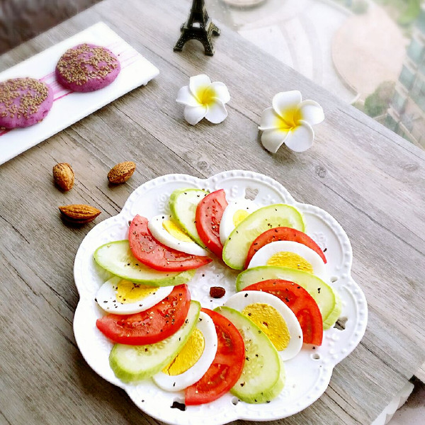 风影含沙vfdp的番茄青瓜鸡蛋沙拉做法的学习成