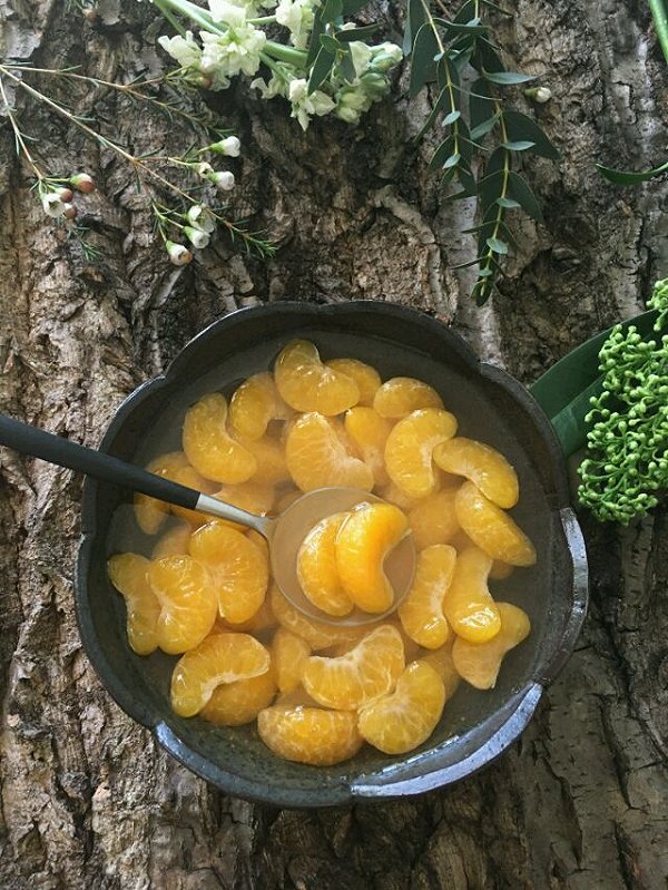 杜鹃花美食的自制橘子罐头做法的学习成果照
