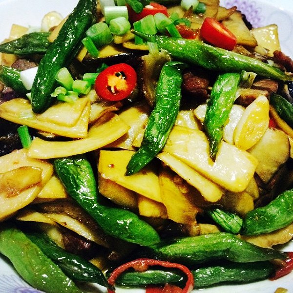 给你sunshine的杏鲍菇炒豆角做法的学习成果照