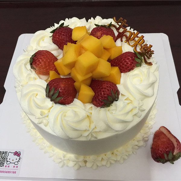 多刺玫瑰花2013的6寸水果蛋糕做法的学习成果照_豆果美食
