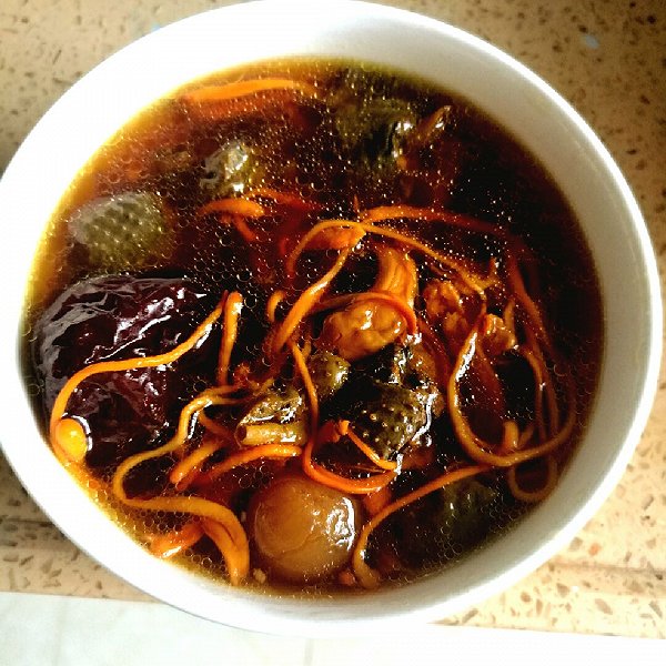 属于她的味道的虫草花乌鸡汤做法的学习成果照_豆果美食
