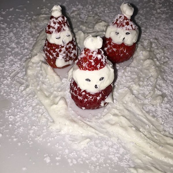 bella西儿的草莓雪人做法的学习成果照