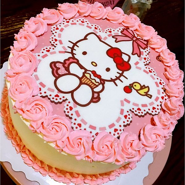 旅途中的声音的hellokitty 蛋糕做法的学习成果照