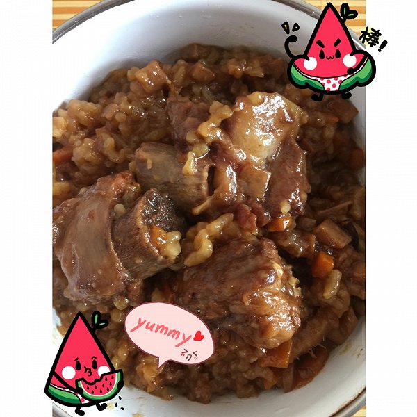 Nev°__24_*的李子焖饭--让你米饭鸭肉宝宝食排骨能同爱上一起吃吗图片