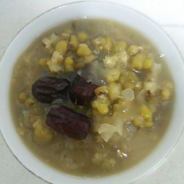 晓晓毛毛雨的绿豆银耳红枣汤做法的学习成果照