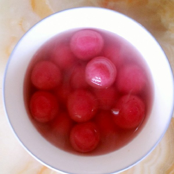 香草咖啡9的火龙果花生馅汤圆做法的学习成果