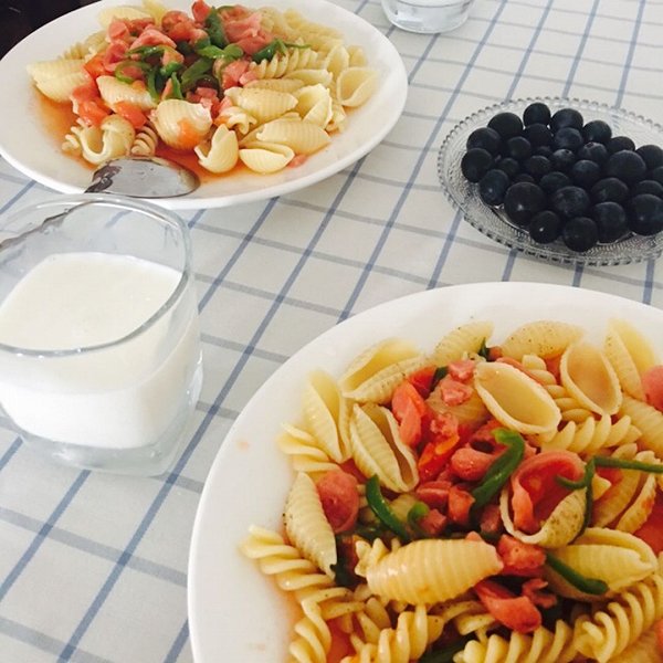 我是聪比比的鸡肉蔬菜炒意面做法的学习成果照