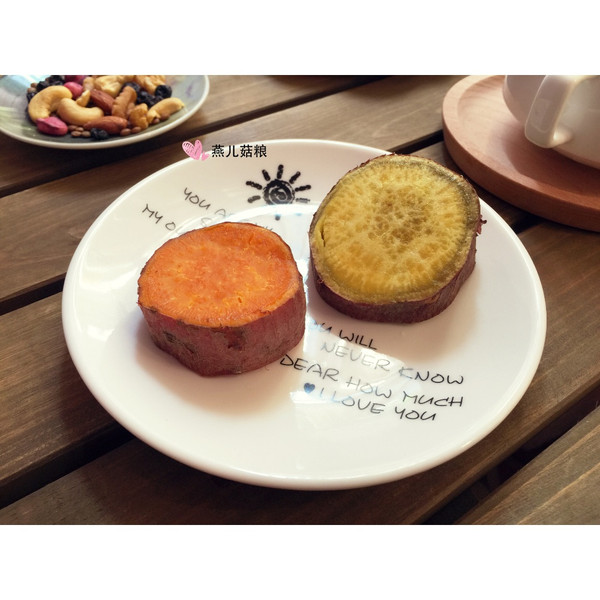 燕儿菇粮的蒸番薯做法的学习成果照