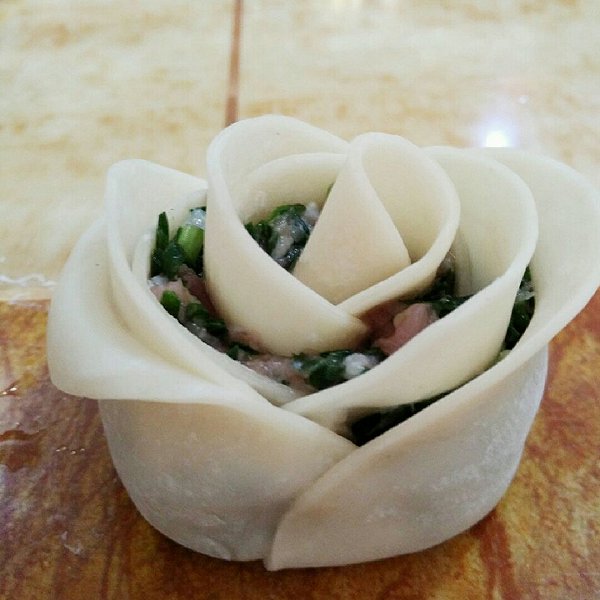 蕾蕾熙的玫瑰花蒸饺做法的学习成果照