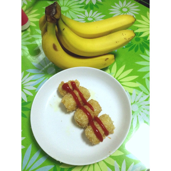 kenshotou的家庭小吃甜点面包糠炸香蕉做法的