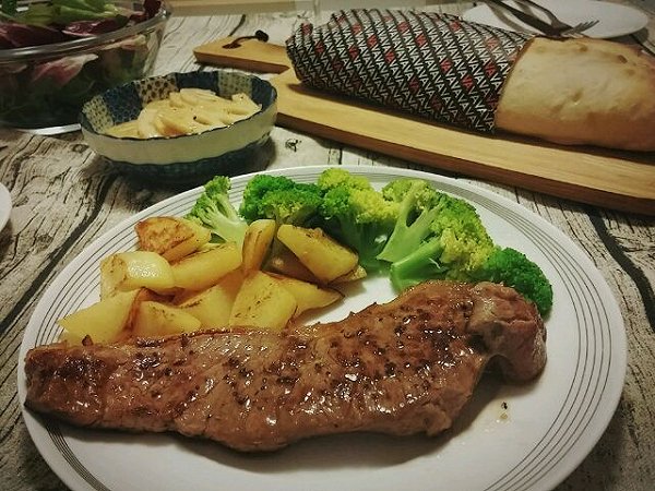 大城-小i的牛排双人餐做法的学习成果照