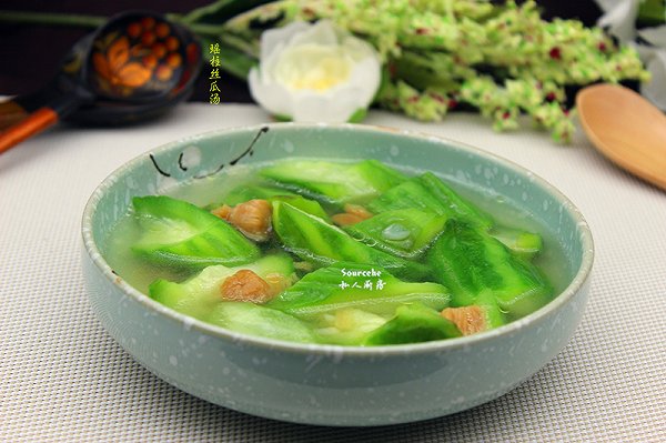 sourcehe的清爽夏季,瑶柱丝瓜汤做法的学习成