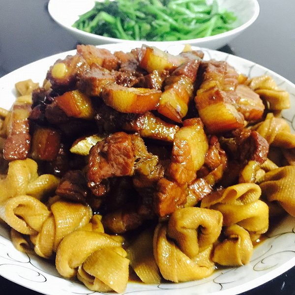 遥啦啦。拔大牙的红烧肉做法的学习成果照_豆