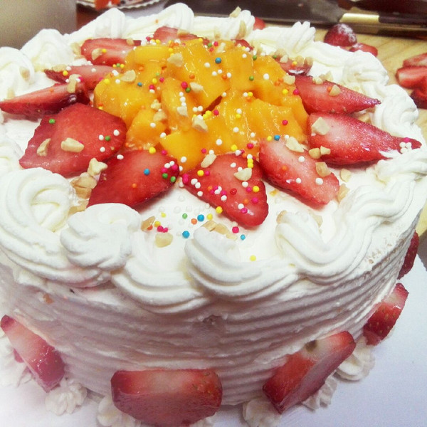 木香香的生日蛋糕做法的学习成果照_豆果美食