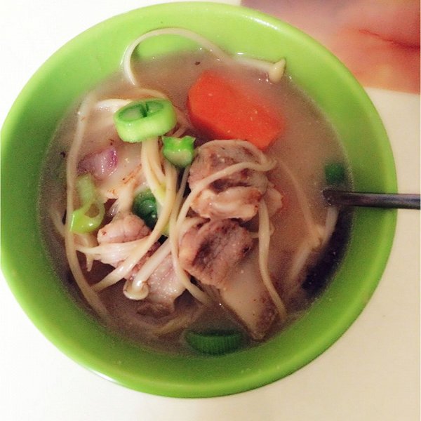 miss馨馨的白味增汤泡饭做法的学习成果照_豆