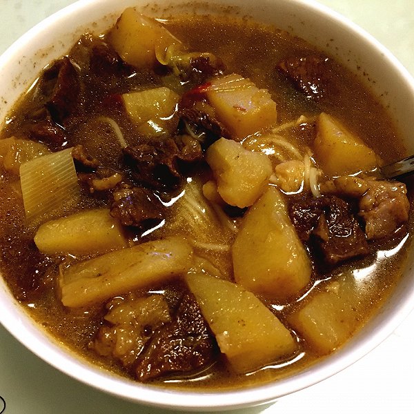 亚纶forever的土豆牛肉面做法的学习成果照