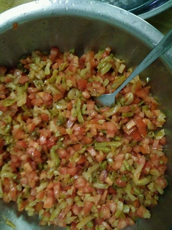 热咖啡1的榨菜西红柿饺子馅做法的学习成果照