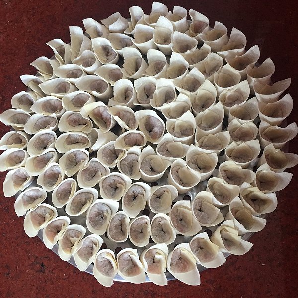 豆粉613613的手工大馅云吞做法的学习成果照