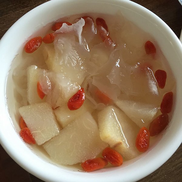 天使爱美丽zixe的银耳雪梨汤做法的学习成果照