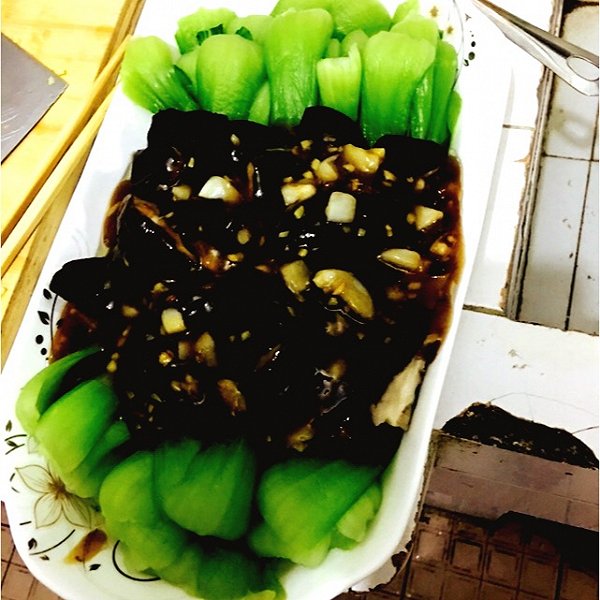 大赖子刘小硕的浇汁香菇青菜做法的学习成果照