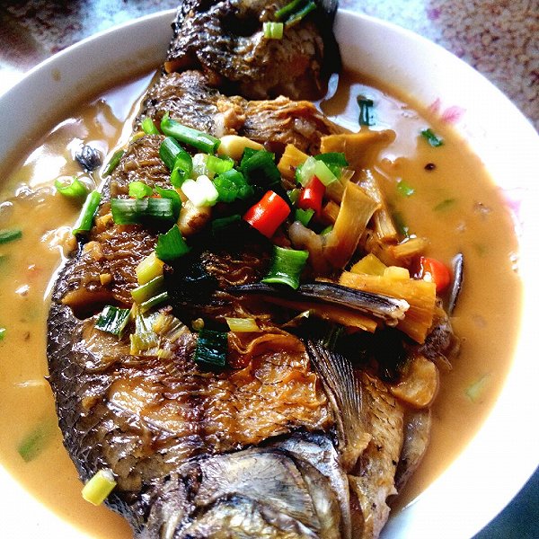 泡泡 o O的红烧武昌鱼做法的学习成果照