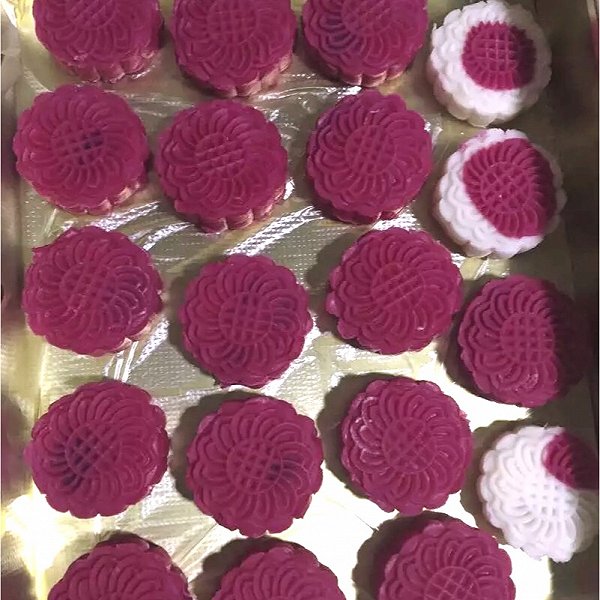 嗨嗜魍醭鳓祢的火龙果冰皮月饼做法的学习成果