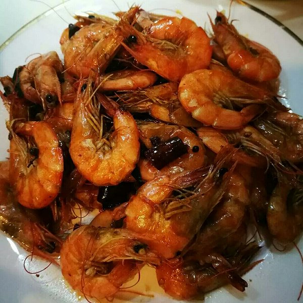 咯咯lm的爆炒大虾做法的学习成果照_豆果美食