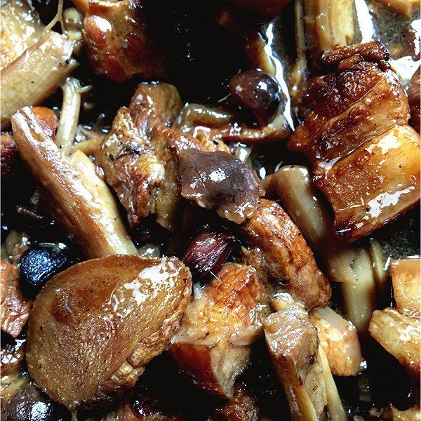 大美妞张张的茶树菇五花肉丨今天你吃肉了吗?