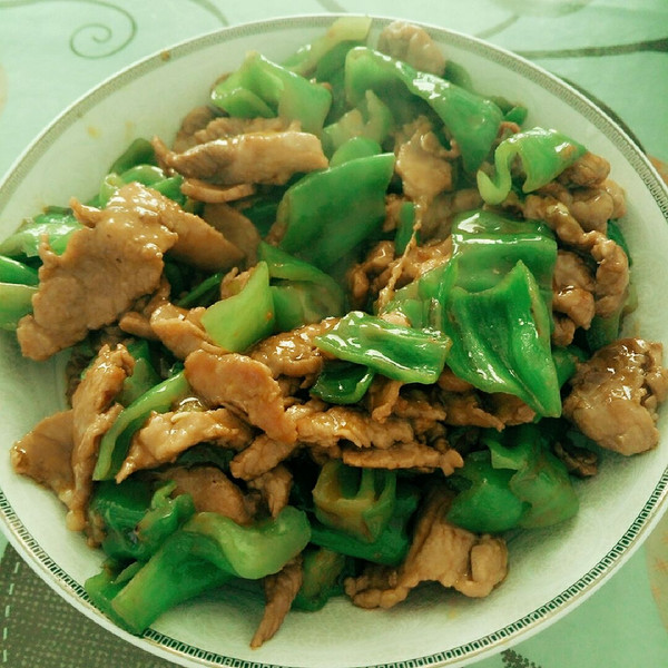 西瓜瓜西瓜瓜瓜的青椒炒肉片做法的学习成果照