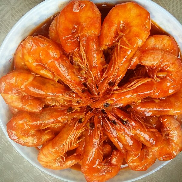 爱斯基摩葱的茄汁焖大虾做法的学习成果照