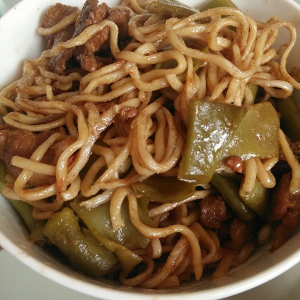 小豆子吃不停的五花肉豆角闷面做法的学习成果