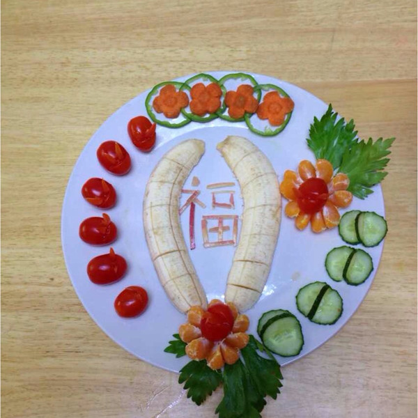 获封小厨娘的创意水果拼盘#福星高照#做法的学习成果照_豆果美食