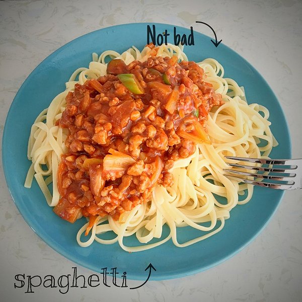 艾克李李的传统肉酱意大利面做法的学习成果照