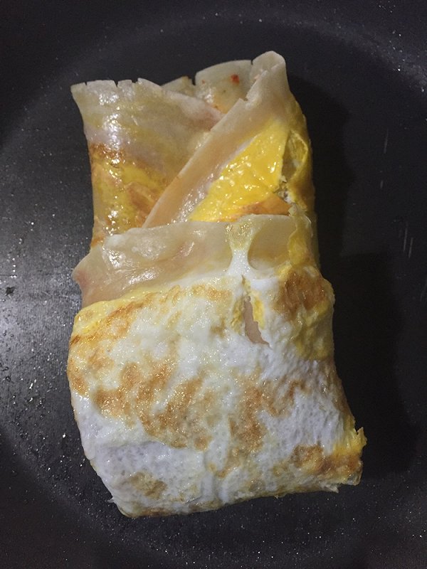 EMMA737的快手早餐:没有果子的健康鸡蛋煎
