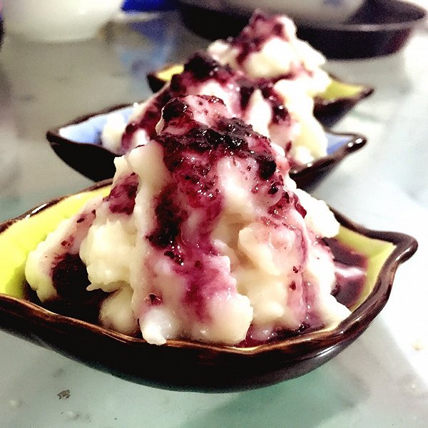 娜娜是太阳啊的蓝莓山药泥 做法的学习成果照_豆果美食