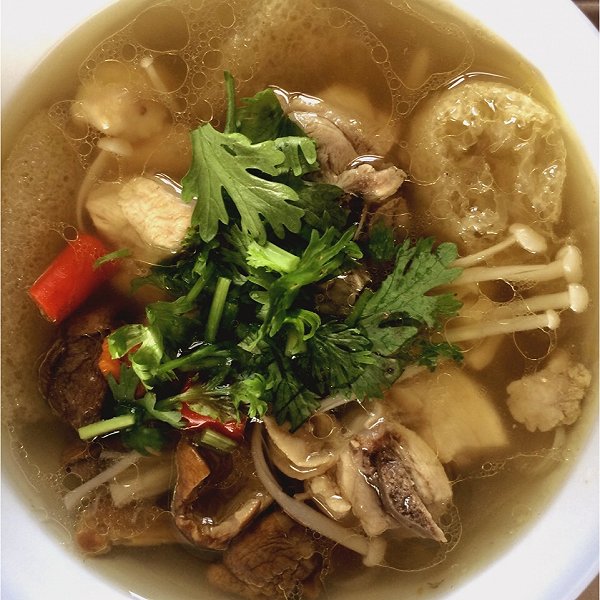 spaceying的姬松茸竹笙鸡汤做法的学习成果照