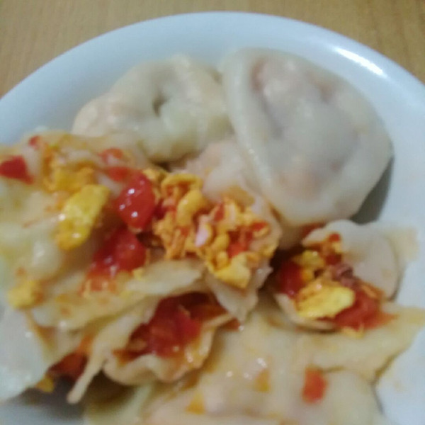 黛拉1的西红柿鸡蛋馅饺子做法的学习成果照