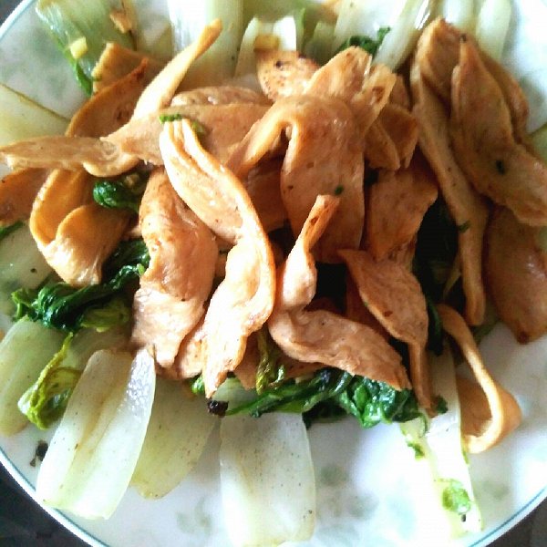 宇wdui的油菜炒素鸡翅做法的学习成果照