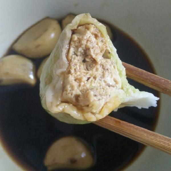 roserabbit的香菇鸡肉馅饺子做法的学习成果照