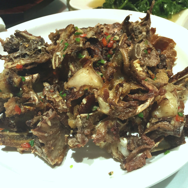 椒盐鸭架的做法_椒盐鸭架图鸭王烤鸭店万柳店北京