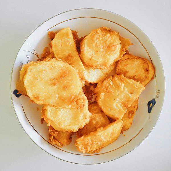 小颖子学做菜的炸土豆片做法的学习成果照