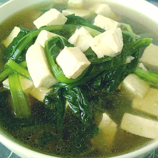 小白菜炖豆腐