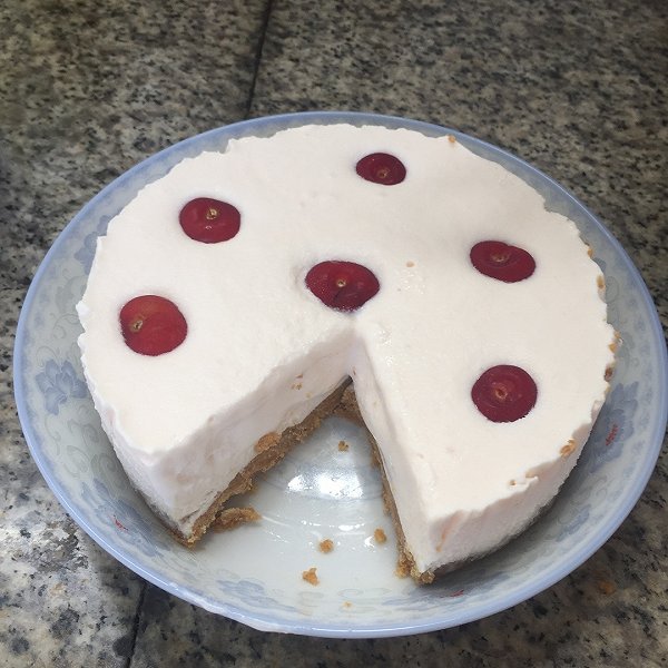 想减肥的吃货ing的樱桃冻芝士蛋糕做法的学习