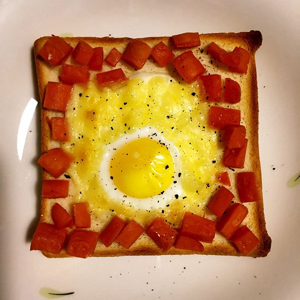Ymmm_的快手美味早餐:鸡蛋芝士烤土司做法的