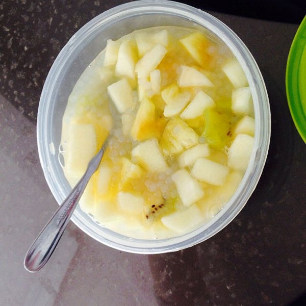 老婆当厨神的水果西米露(红心火龙果、芒果、