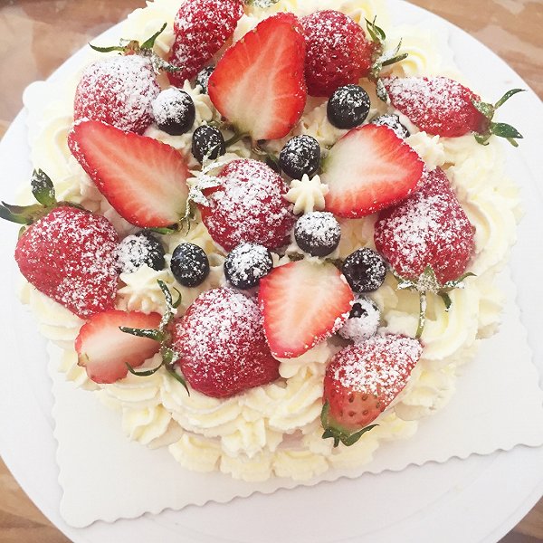 微卷hzvd的草莓蓝莓蛋糕做法的学习成果照